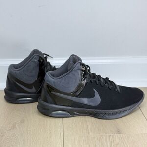 Nike Air Visi Pro 6 Men's Black Gray Basketball Shoes Size 12 Sneakers 749168-00